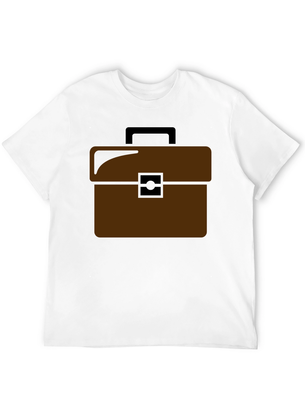 Brown Briefcase Graphic T-Shirt