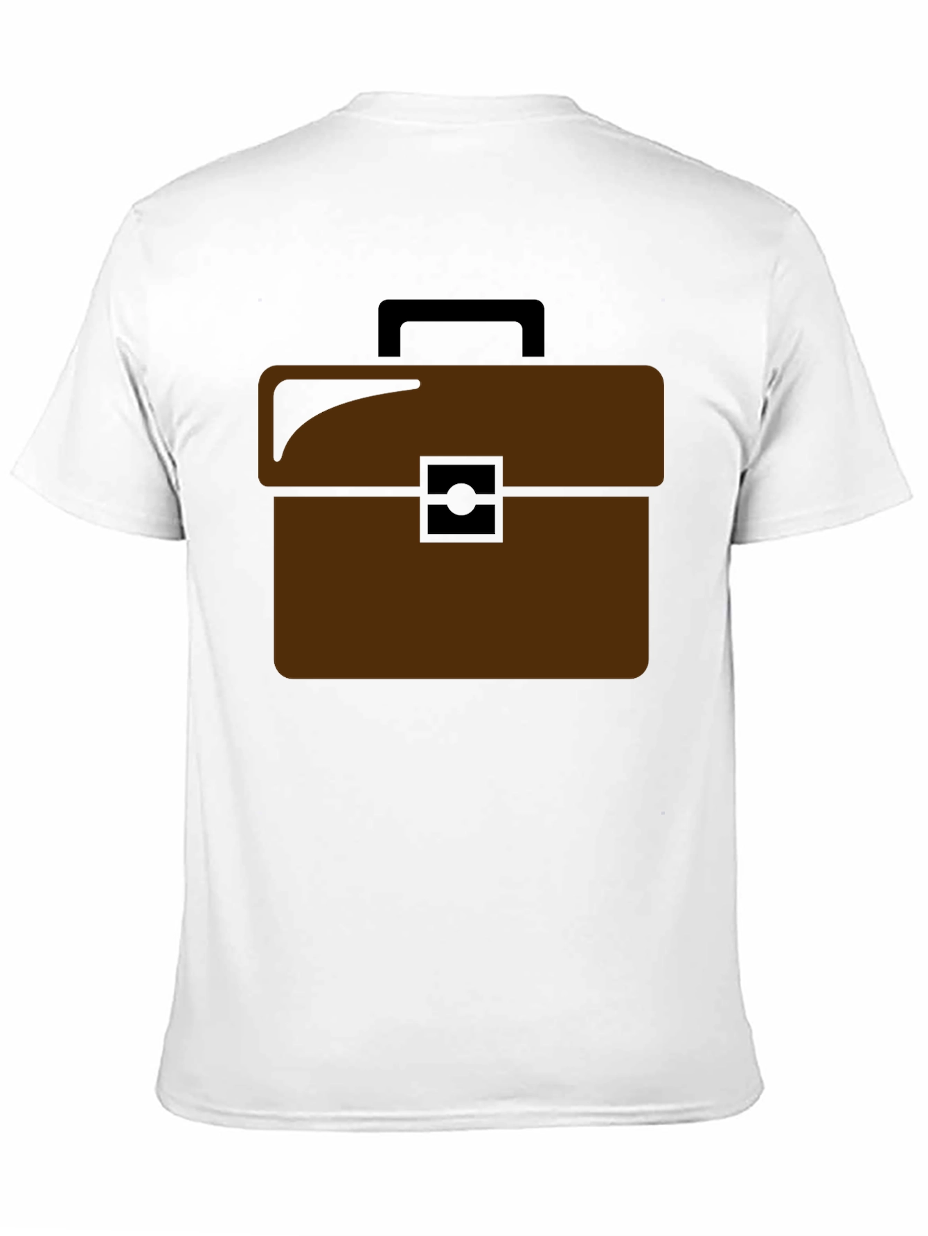 Brown Briefcase Graphic T-Shirt