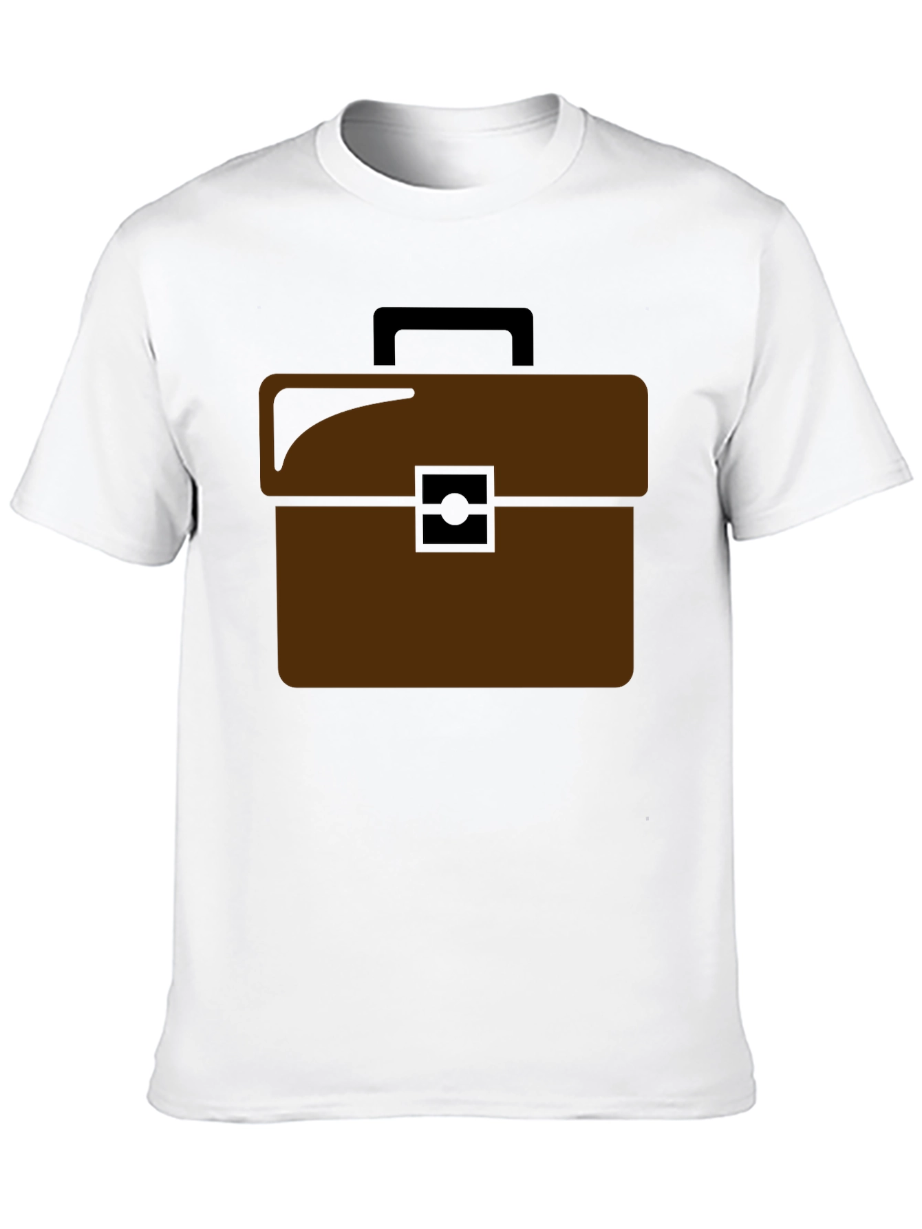Brown Briefcase Graphic T-Shirt