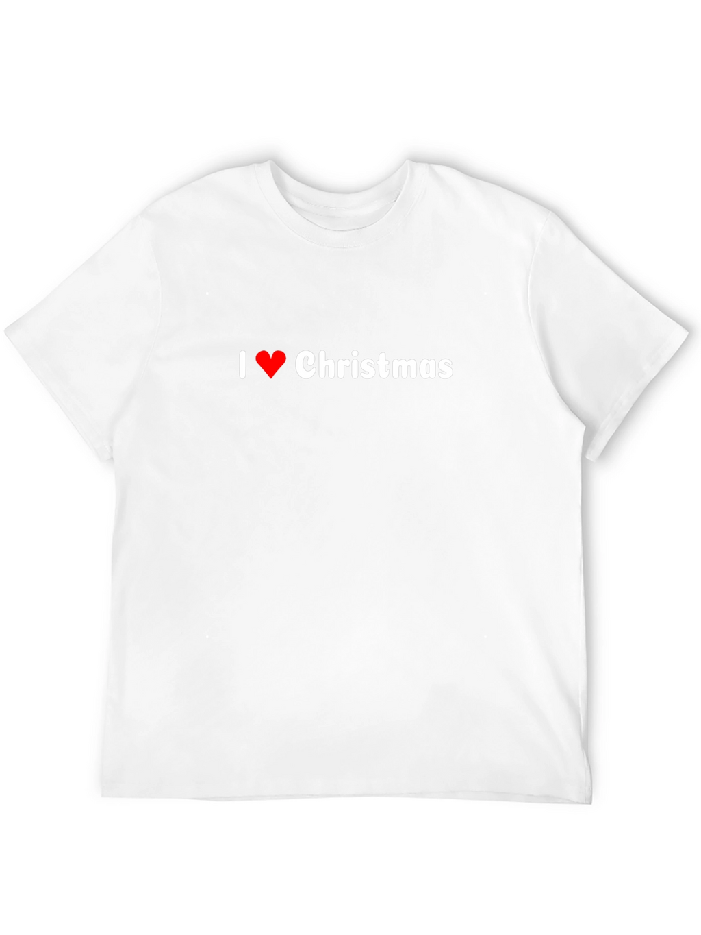 I Love Christmas Black T-Shirt