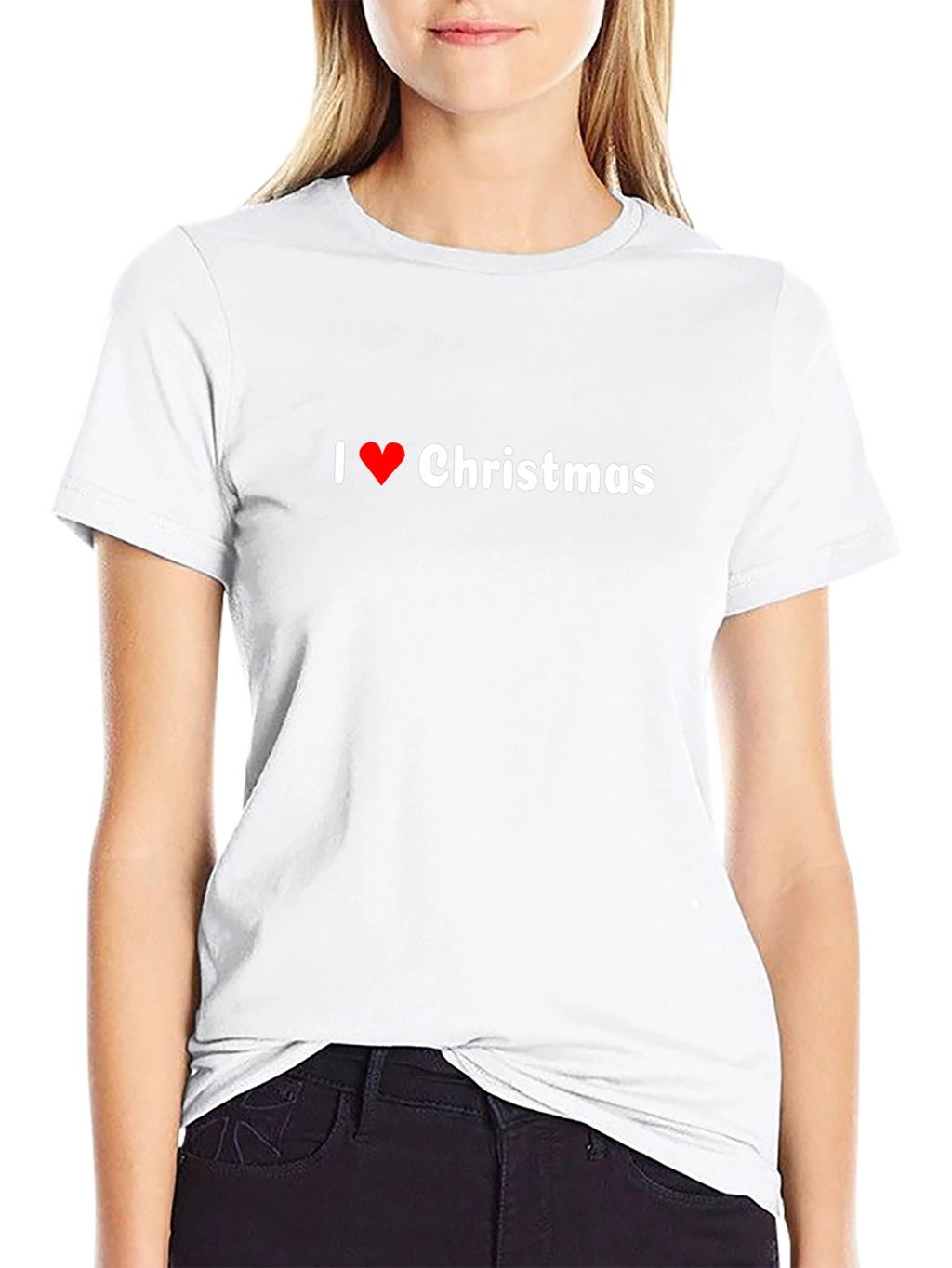 I Love Christmas Black T-Shirt
