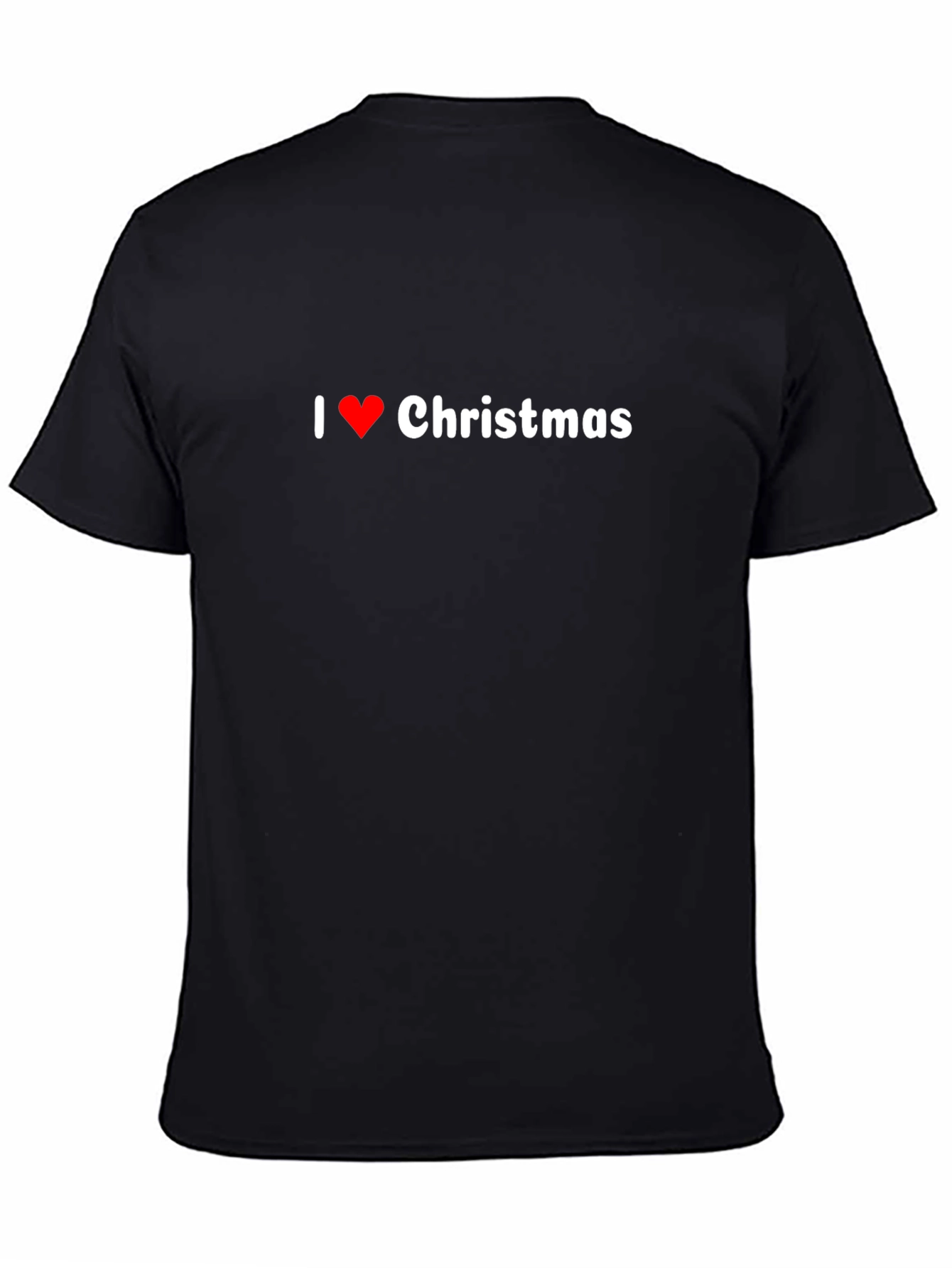 I Love Christmas Black T-Shirt