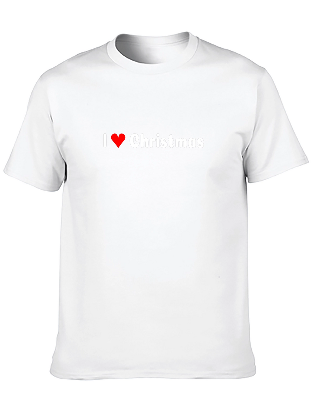 I Love Christmas Black T-Shirt