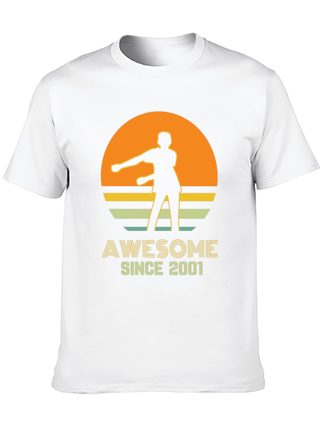 Awesome Since 2001 Retro Graphic T-Shirt
