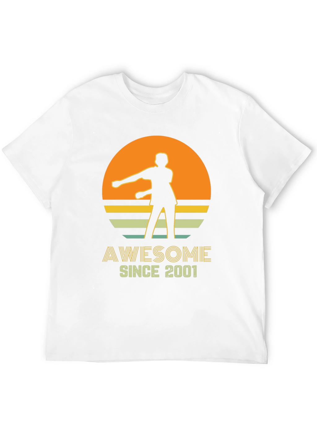 Awesome Since 2001 Retro Graphic T-Shirt