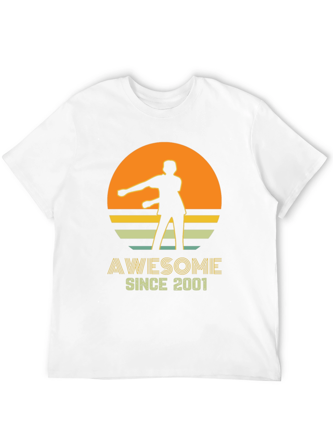 Awesome Since 2001 Retro Graphic T-Shirt