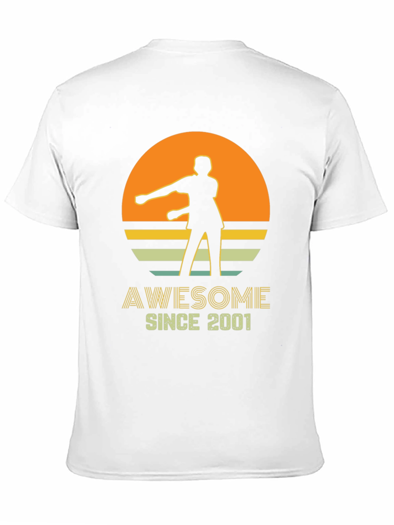 Awesome Since 2001 Retro Graphic T-Shirt