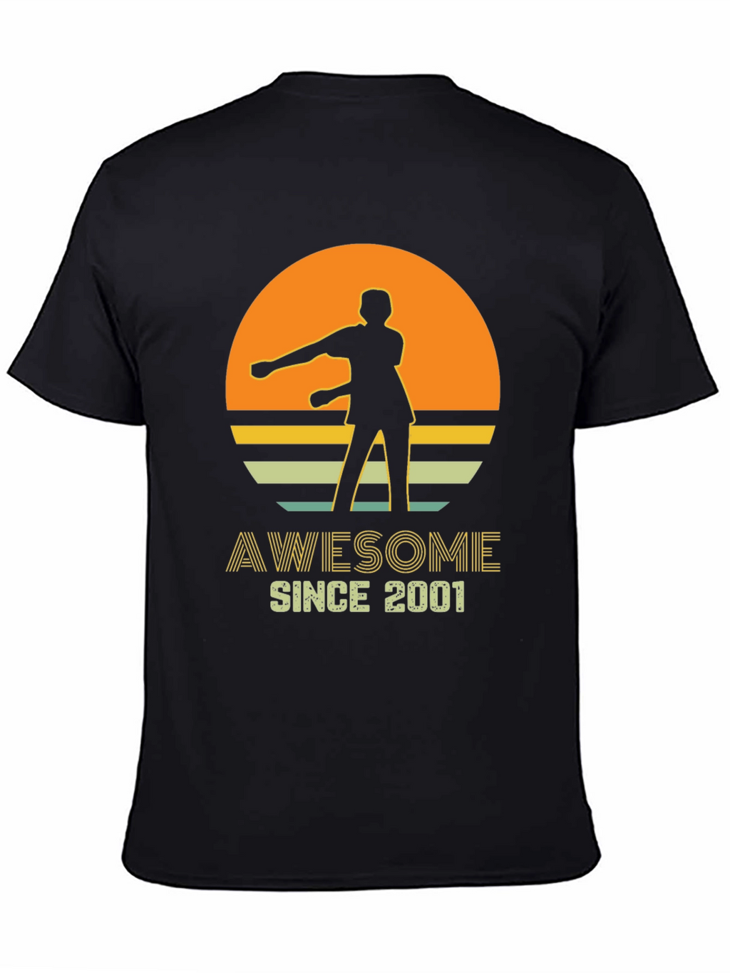 Awesome Since 2001 Retro Graphic T-Shirt