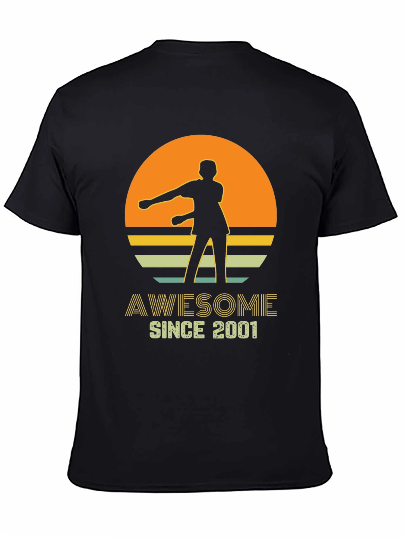 Awesome Since 2001 Retro Graphic T-Shirt