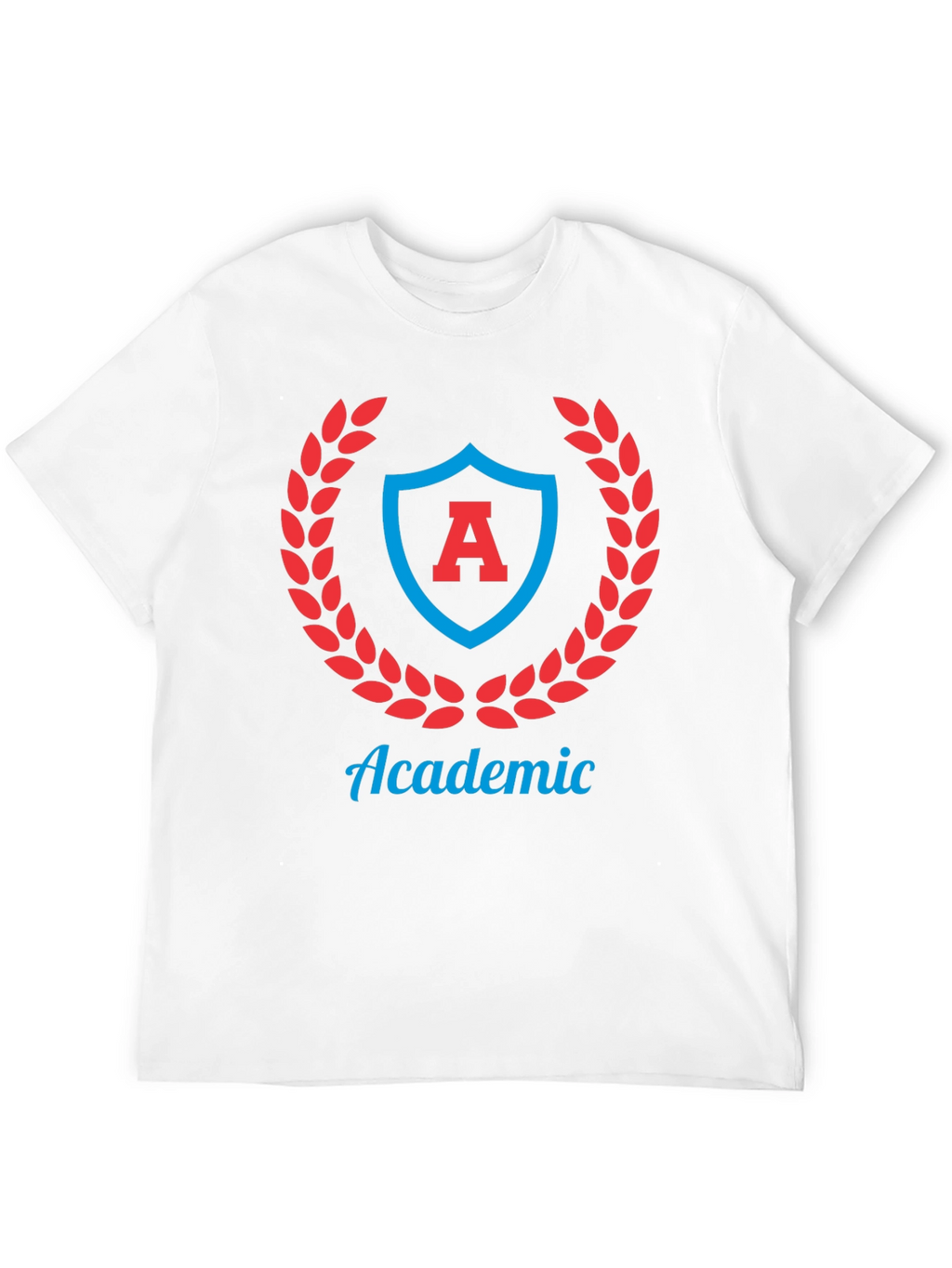 Academic Crest Graphic Tee - Stylish Black T-Shirt