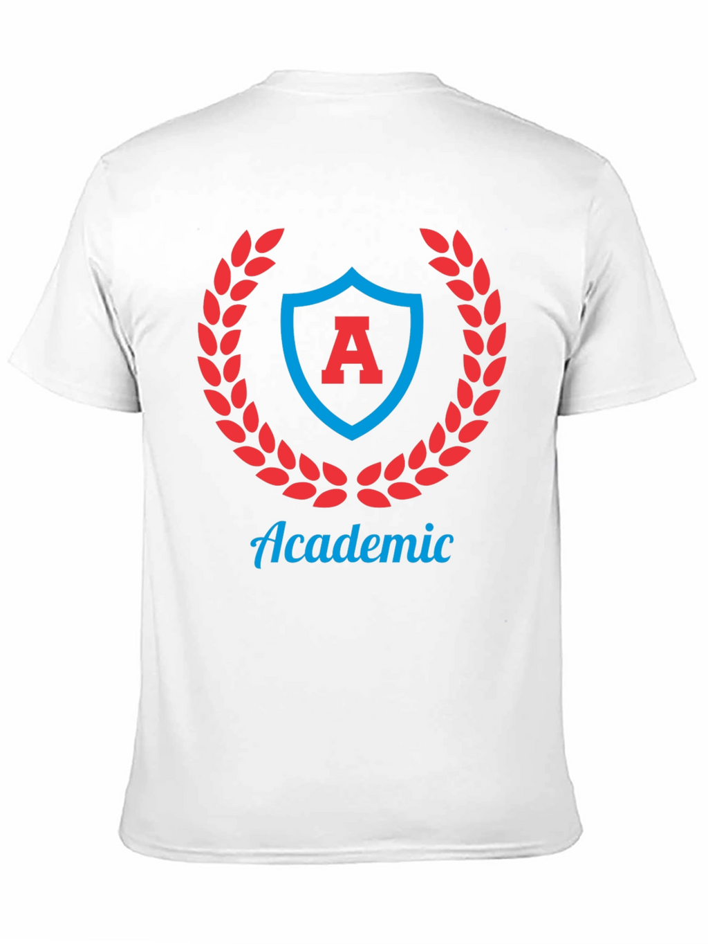 Academic Crest Graphic Tee - Stylish Black T-Shirt