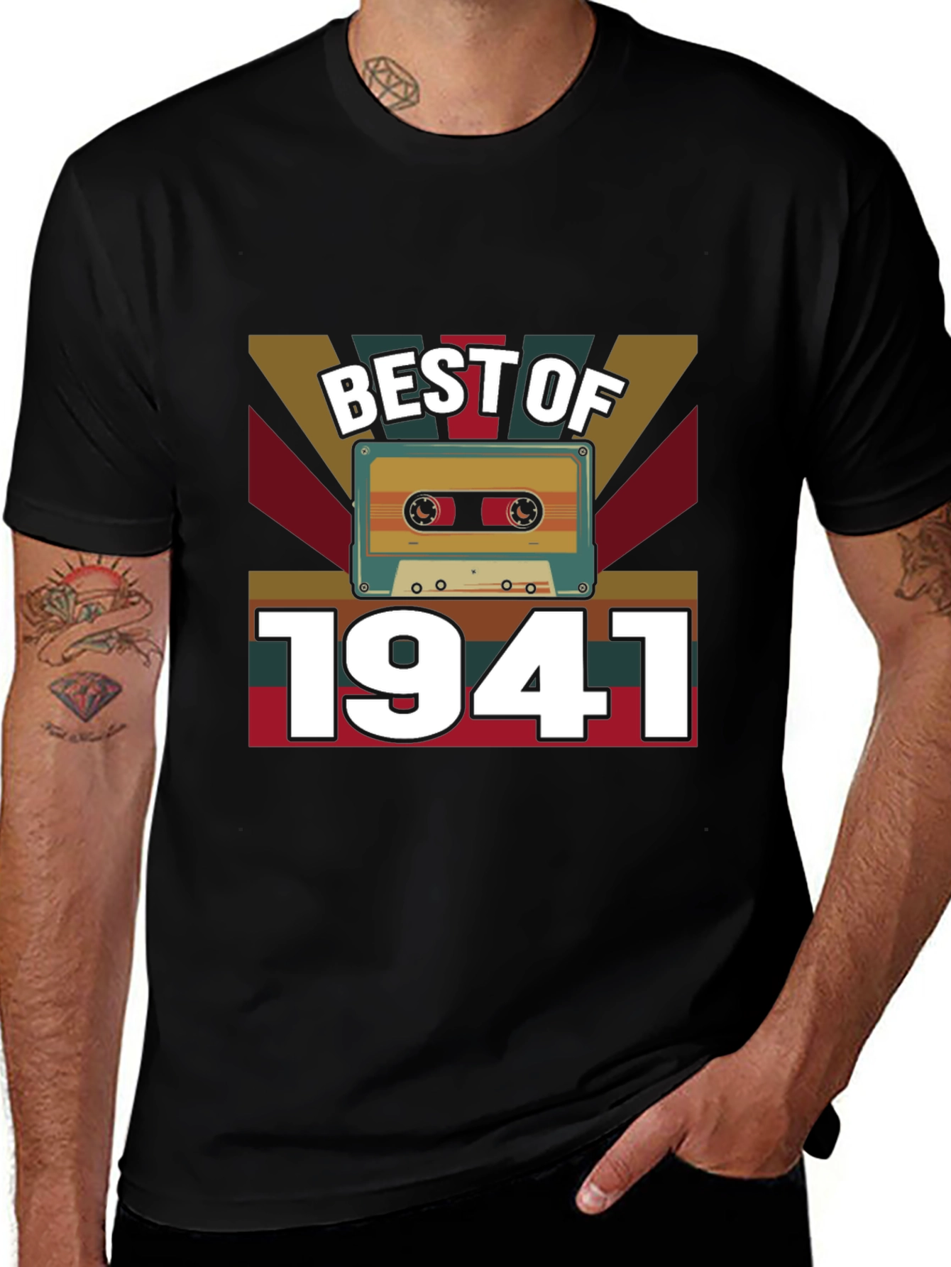 Best of 1941 Cassette Tape T-Shirt - Retro Birthday Gift