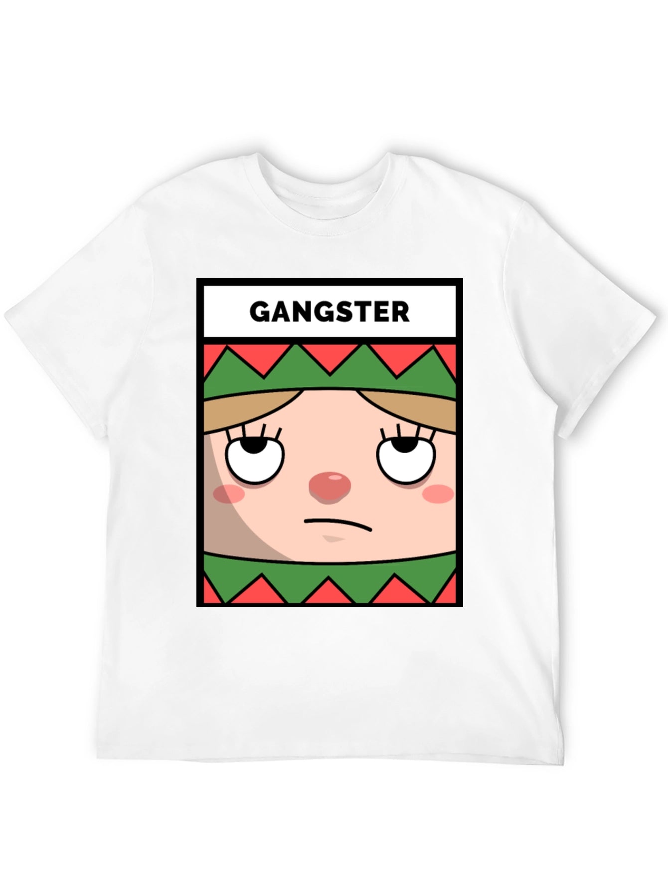 Gangster Elf Graphic Tee - Mens Black T-Shirt