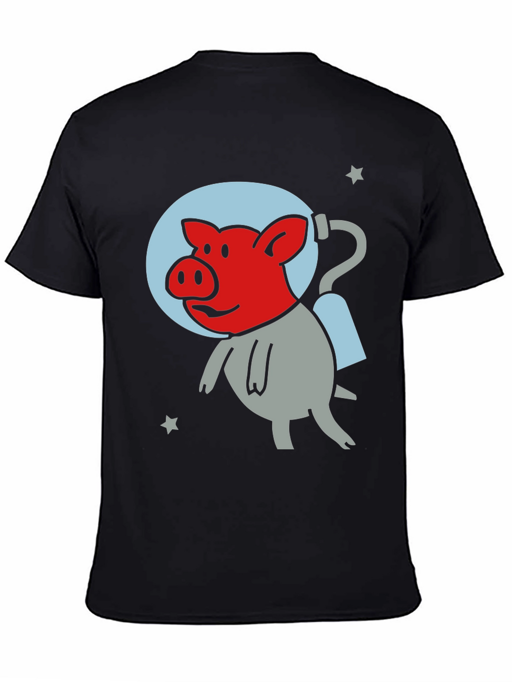 Space Pig Black T-Shirt - Unique Graphic Tee