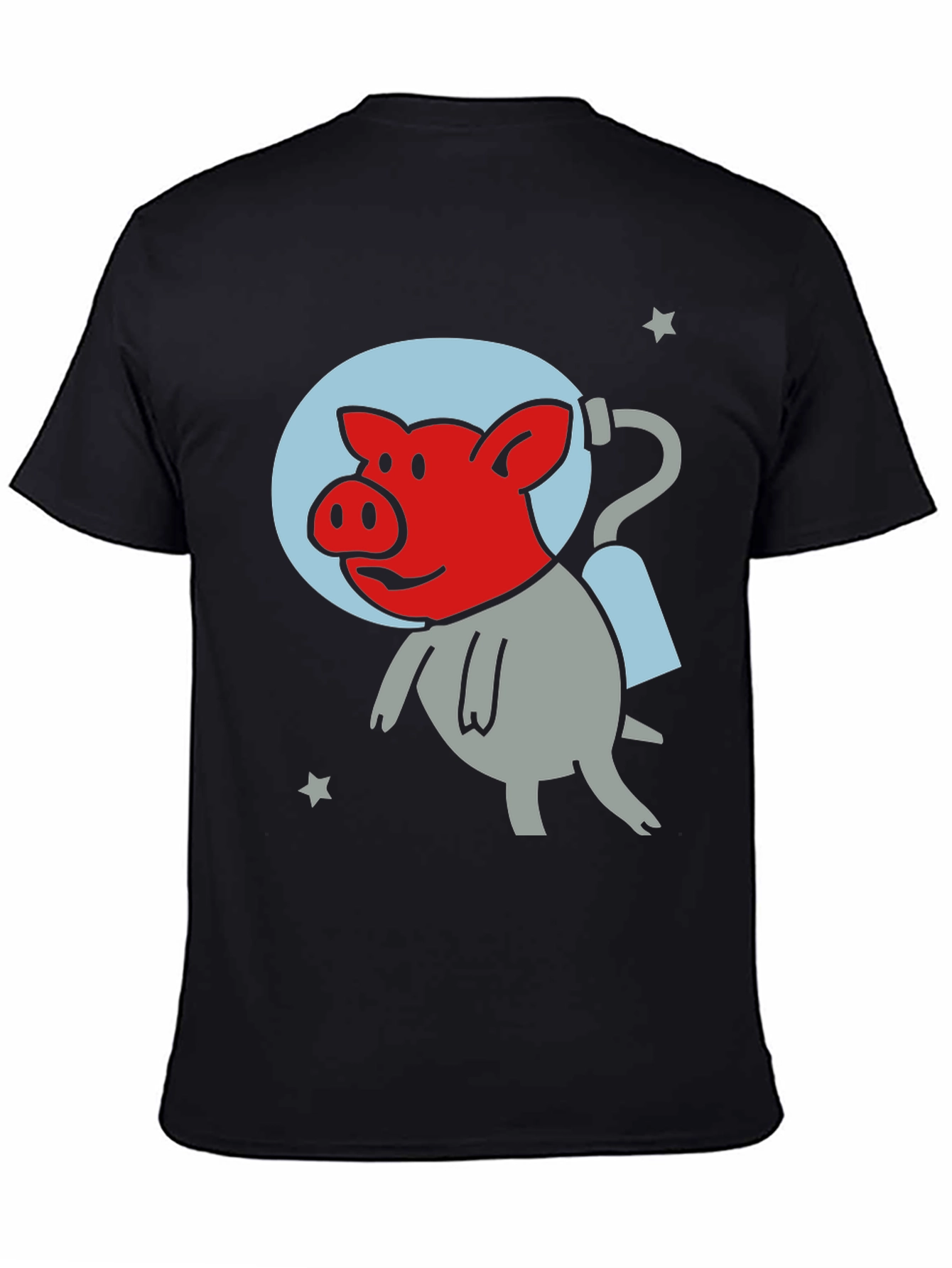 Space Pig Black T-Shirt - Unique Graphic Tee