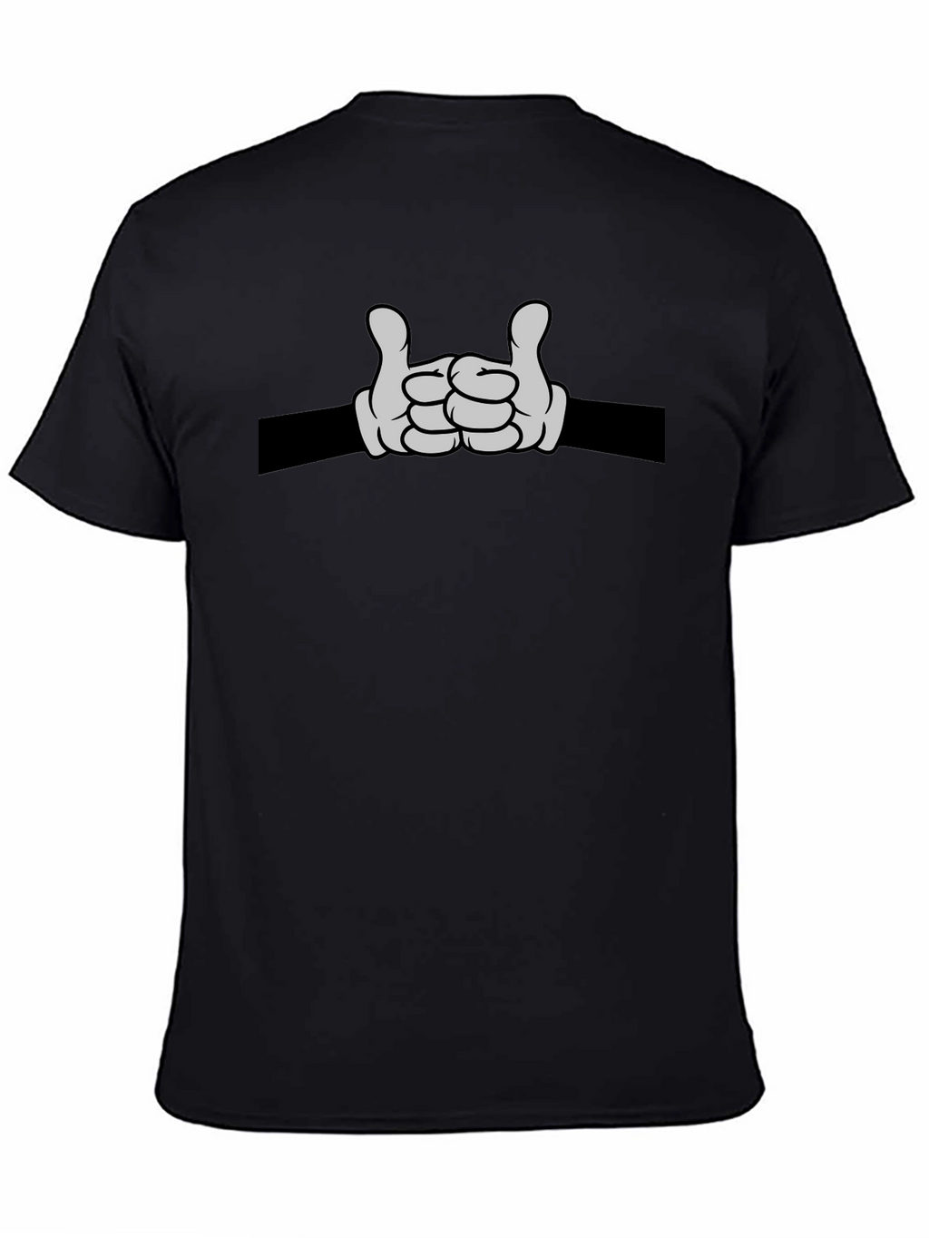 Cartoon Hands Rock On Graphic Tee