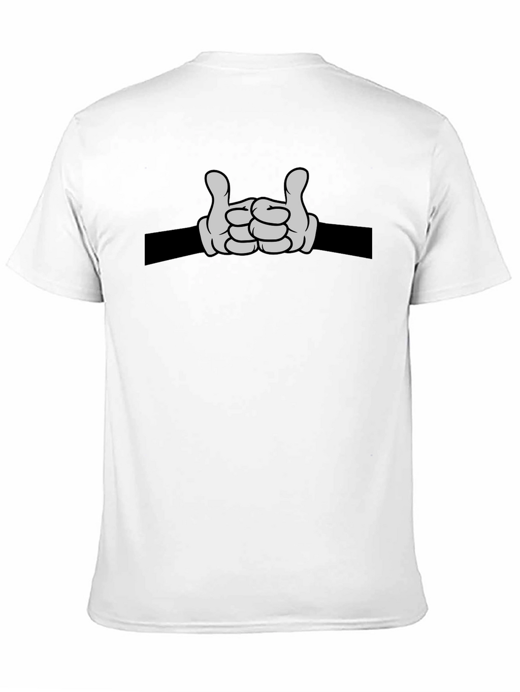 Cartoon Hands Rock On Graphic Tee