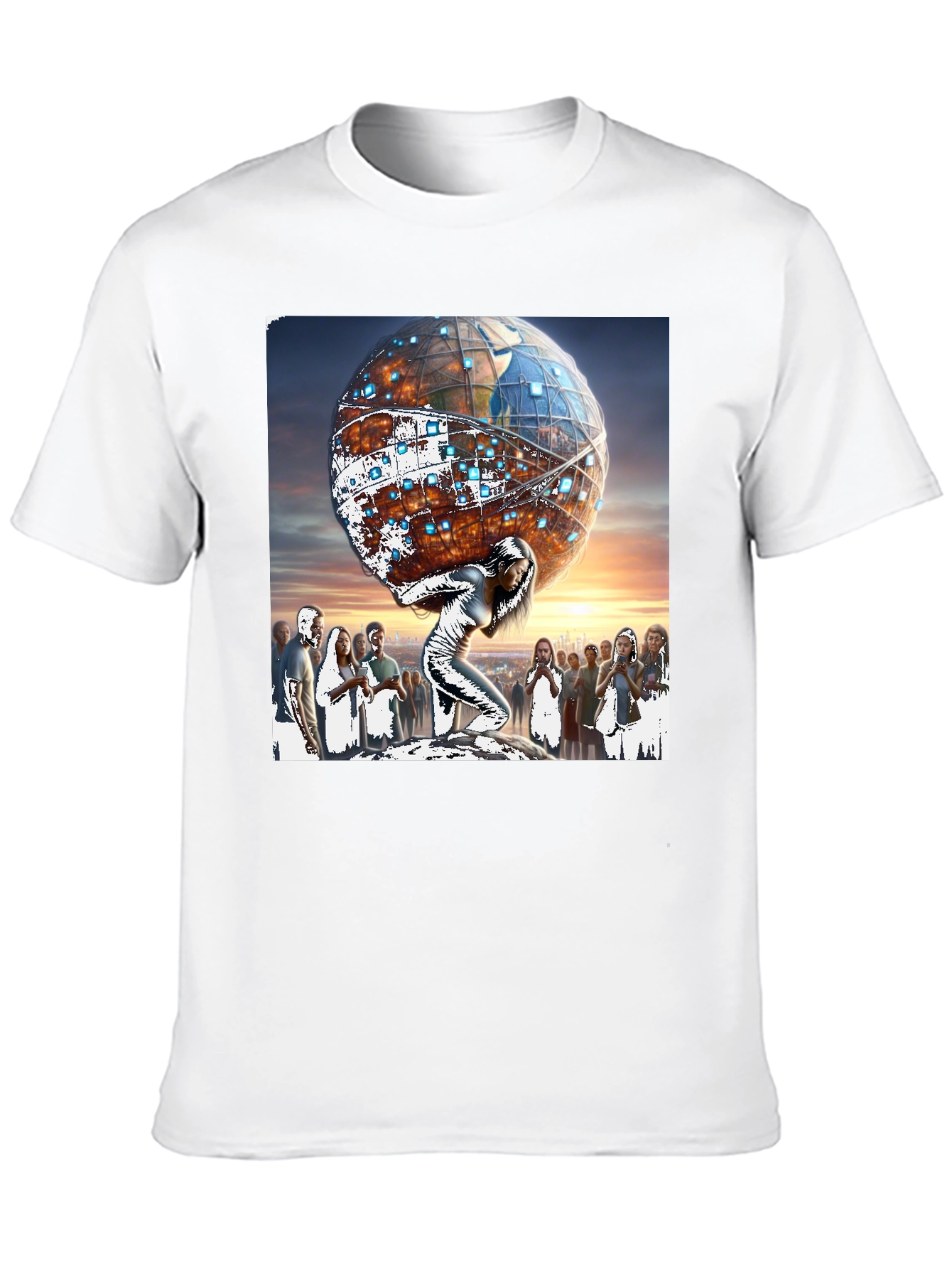 Atlas Woman Graphic Tee - Globe Strength