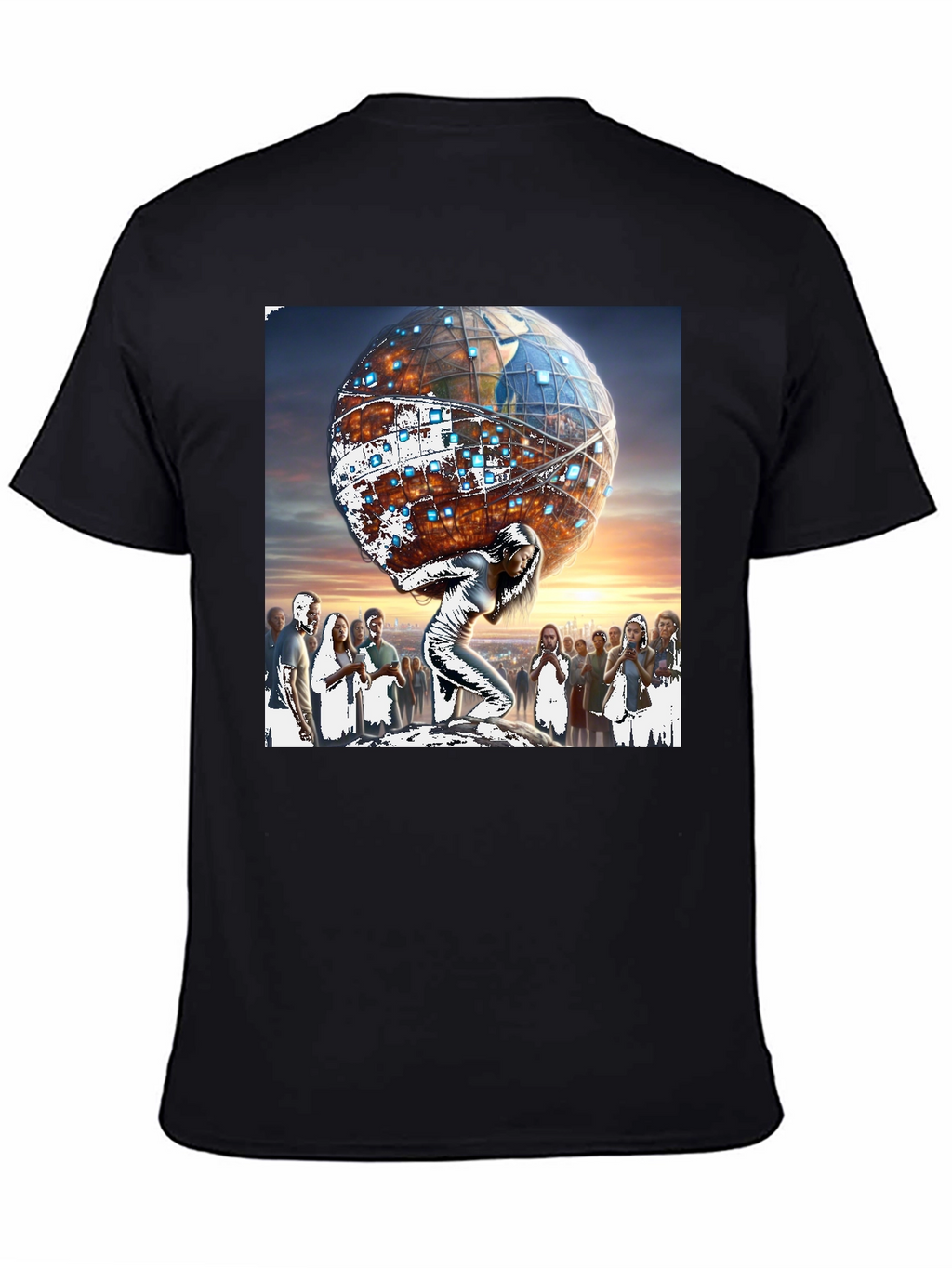 Atlas Woman Graphic Tee - Globe Strength