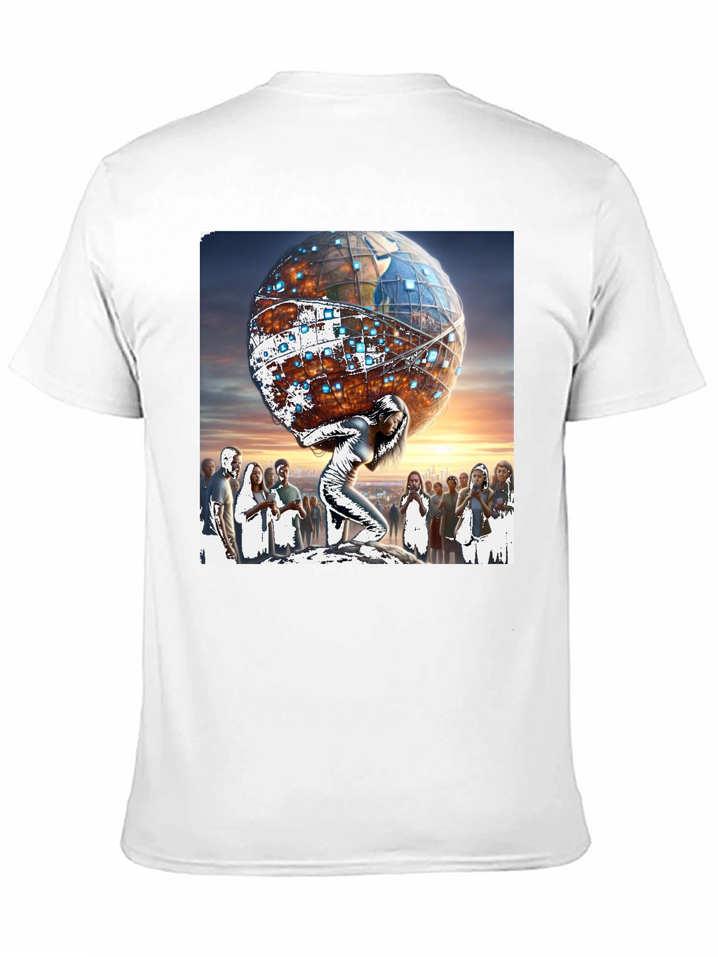Atlas Woman Graphic Tee - Globe Strength