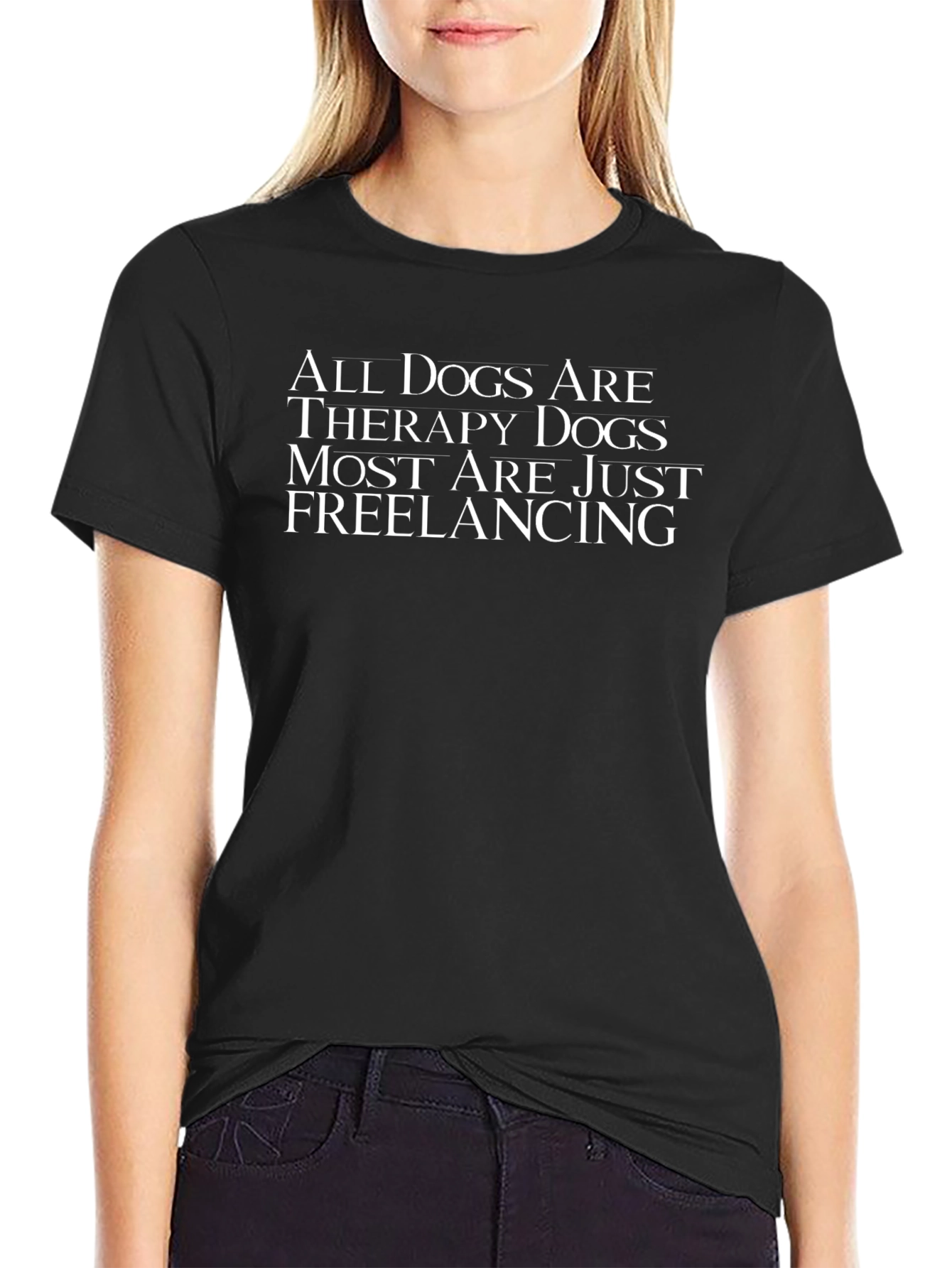 All Dogs Are Therapy Dogs Graphic Tee