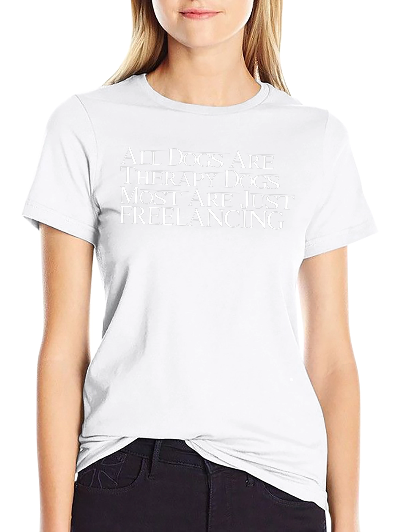All Dogs Are Therapy Dogs Graphic Tee