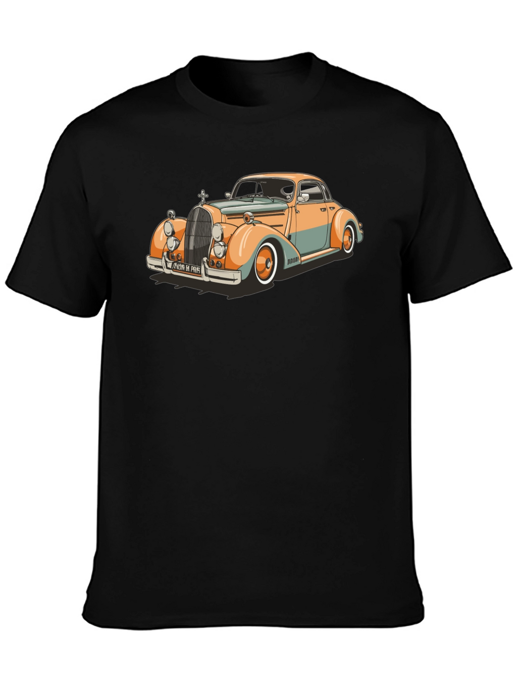Classic Car Graphic T-Shirt - Retro Style