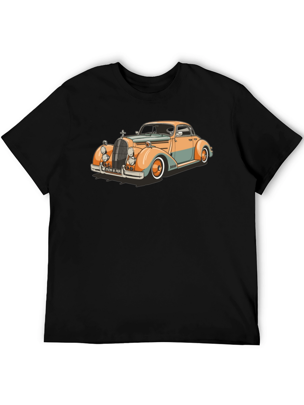 Classic Car Graphic T-Shirt - Retro Style