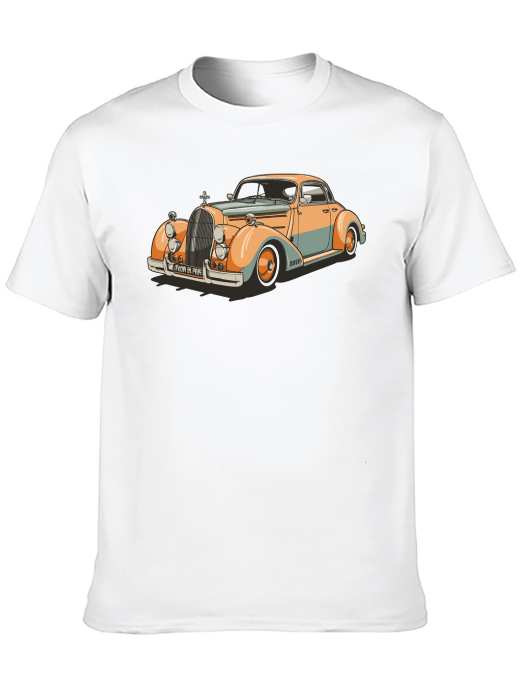 Classic Car Graphic T-Shirt - Retro Style