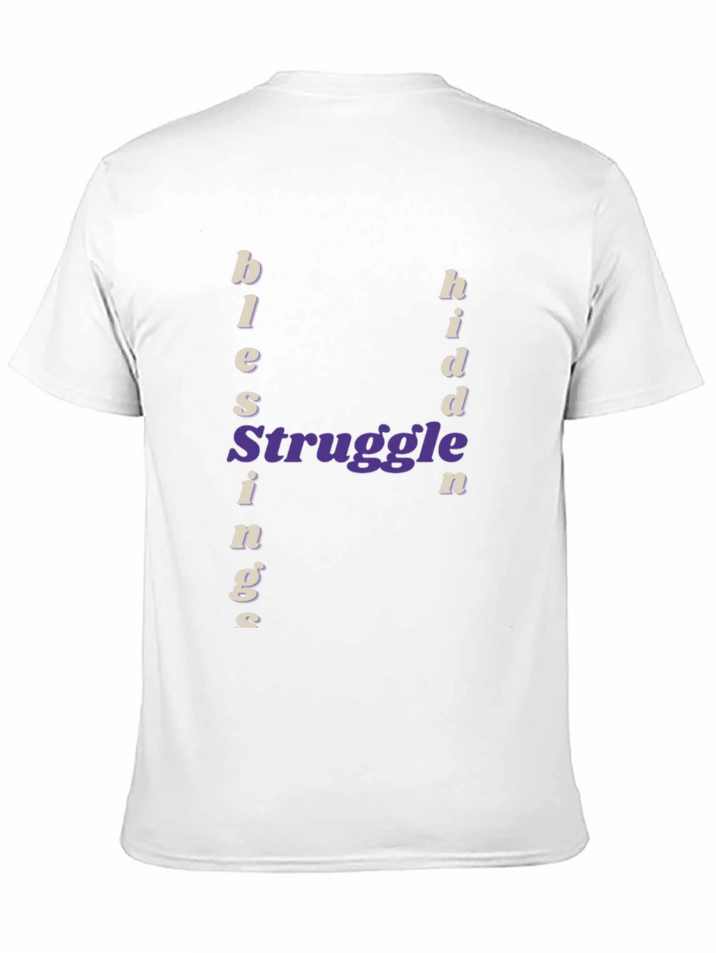Blessings From Struggle Black Graphic Tee