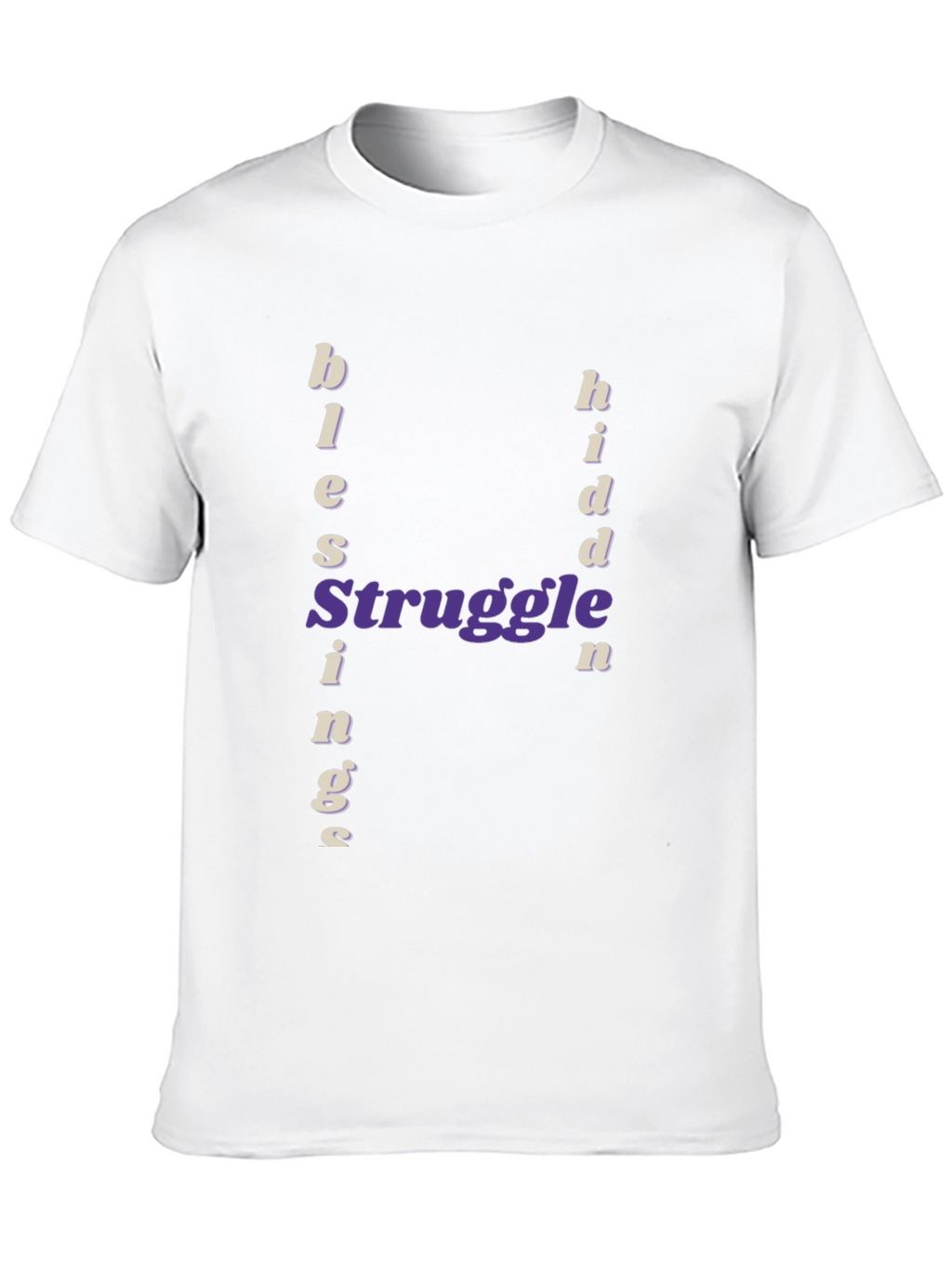 Blessings From Struggle Black Graphic Tee