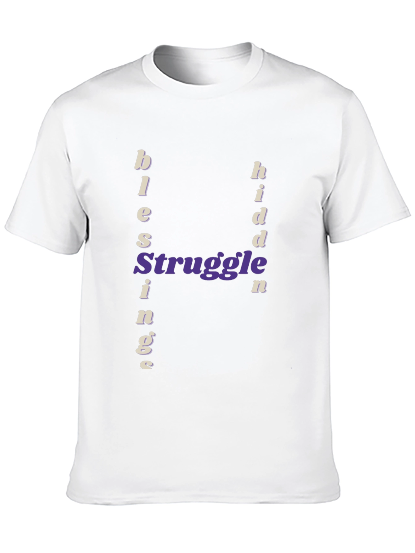 Blessings From Struggle Black Graphic Tee
