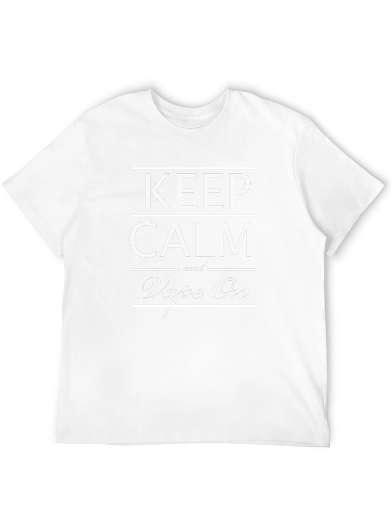 Keep Calm and Vape On Black T-Shirt