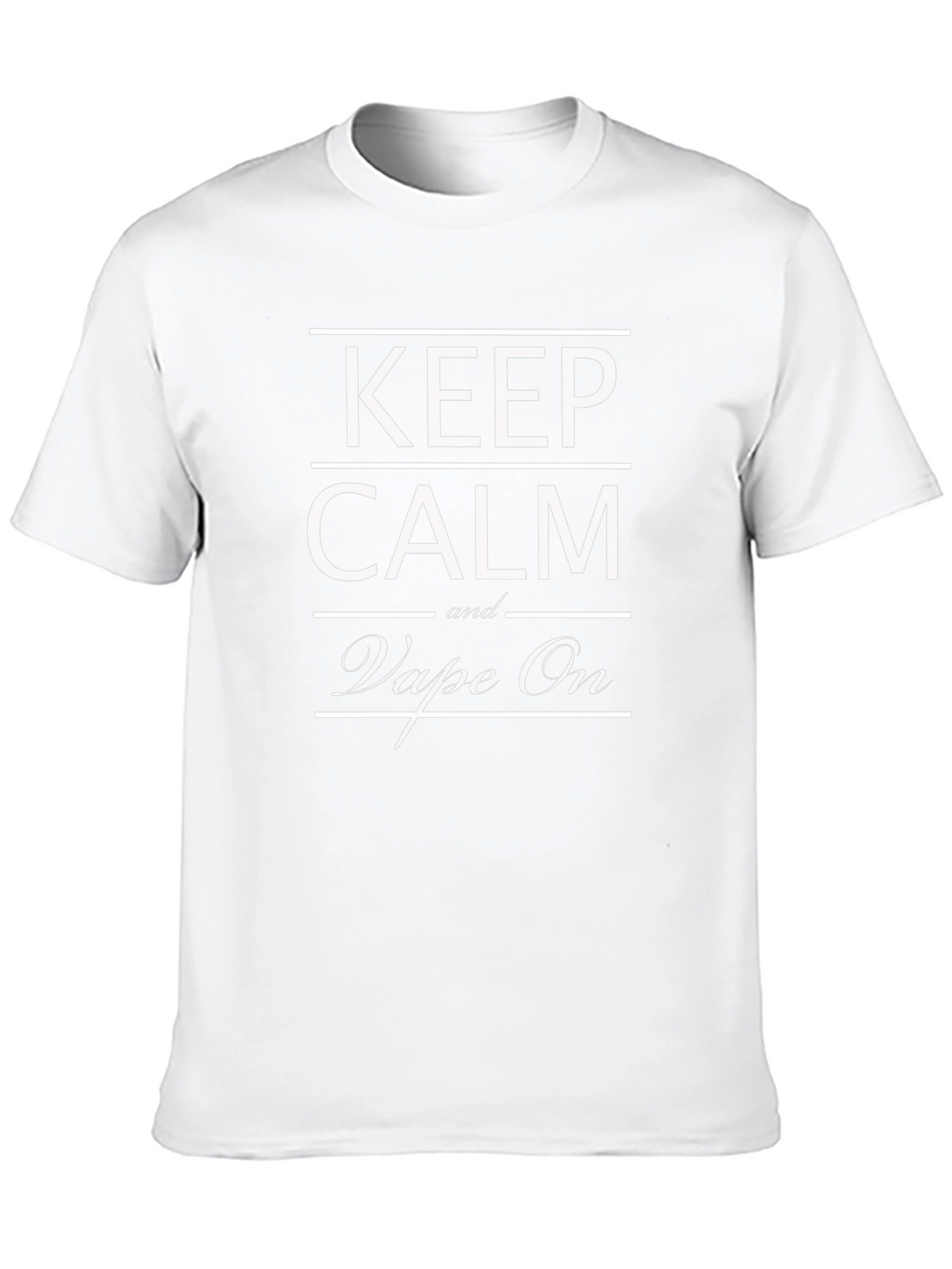 Keep Calm and Vape On Black T-Shirt