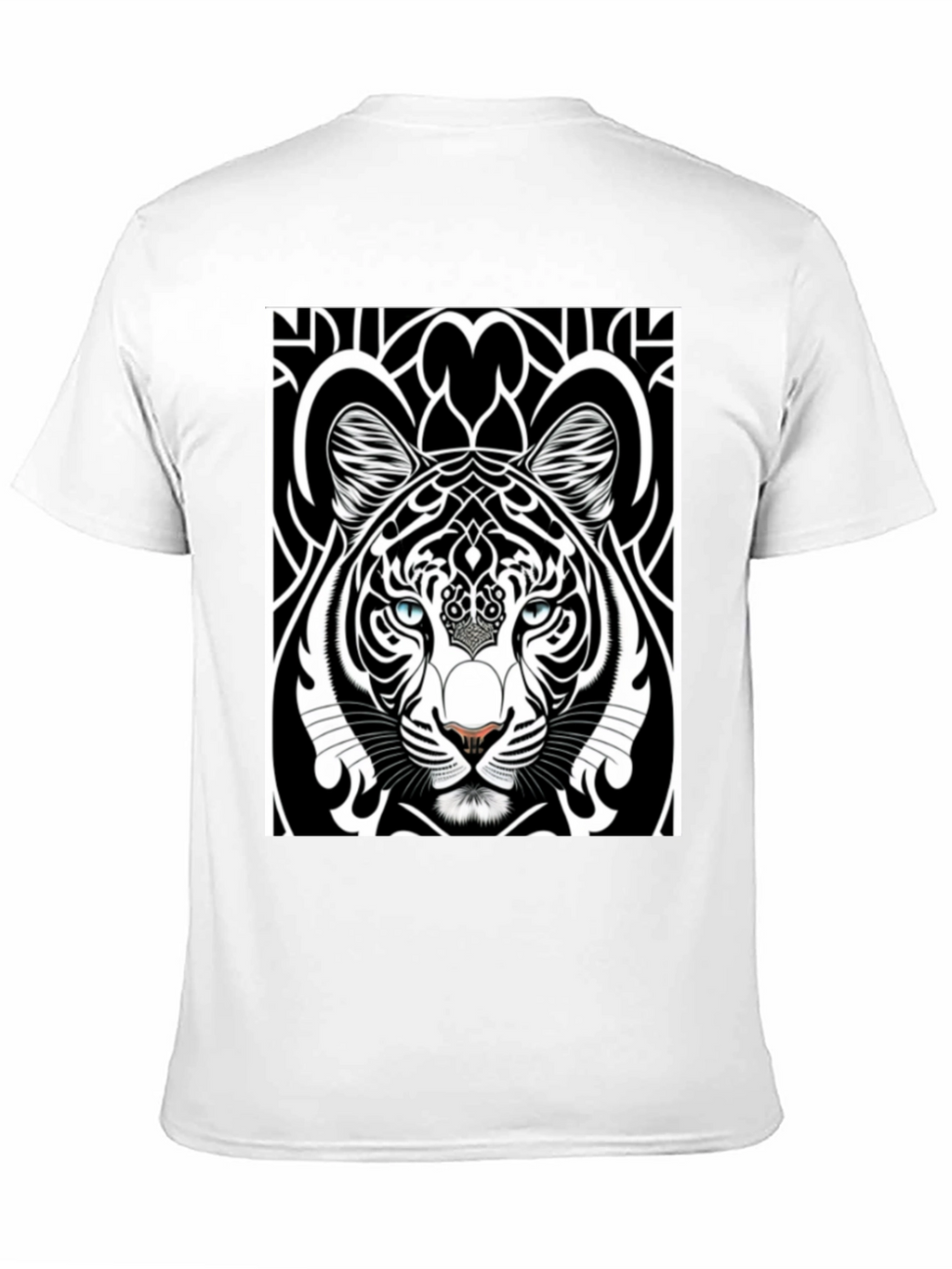 Graphic Tiger Tee - Black Cotton Comfort