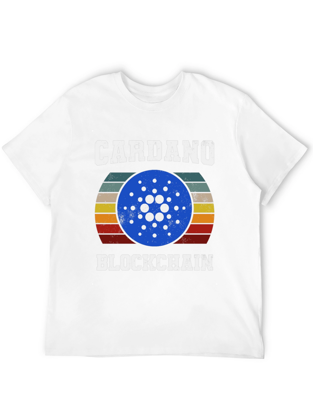 Cardano Blockchain Crypto T-Shirt Retro Design