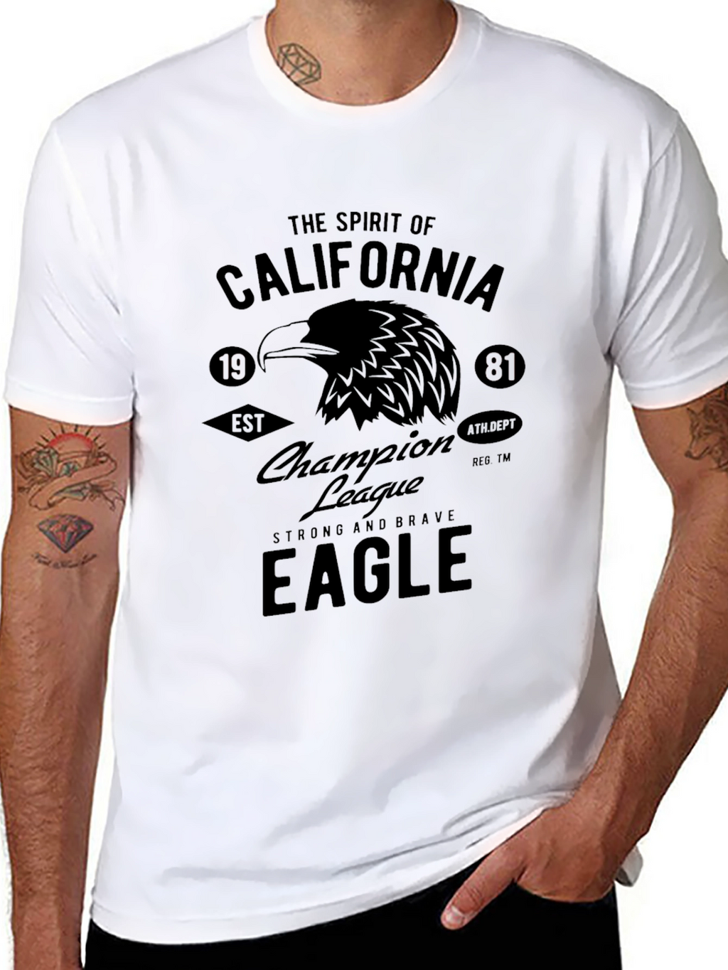 California Eagle Graphic T-Shirt