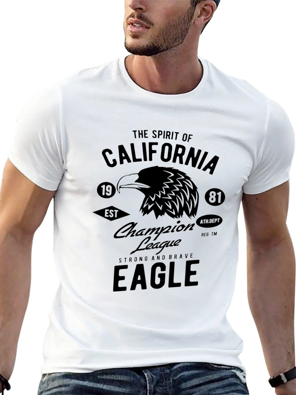 California Eagle Graphic T-Shirt
