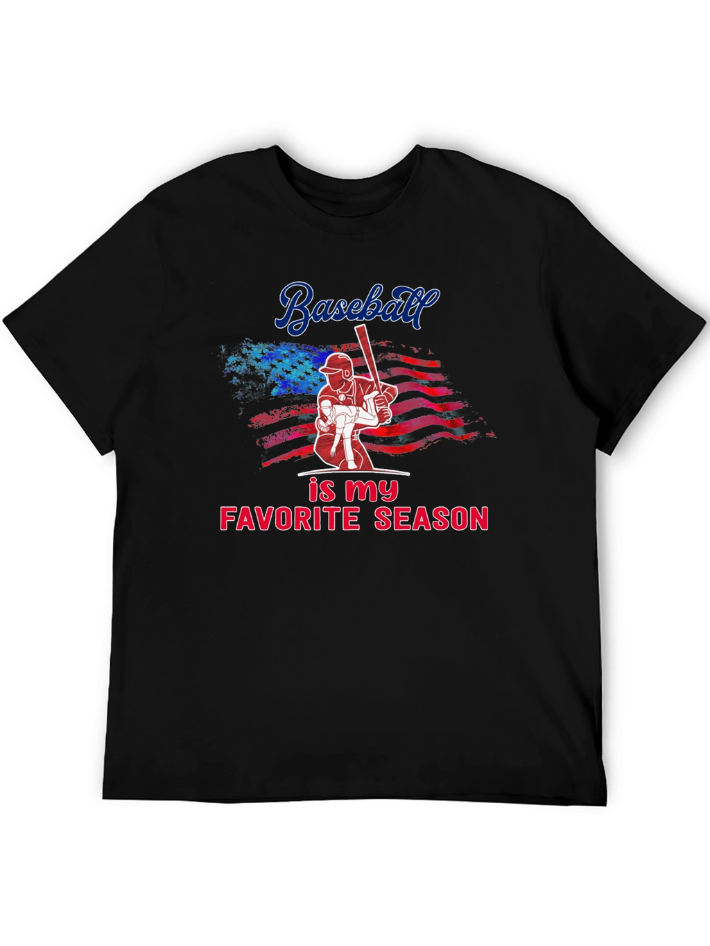 Baseball Favorite Season Graphic T-Shirt