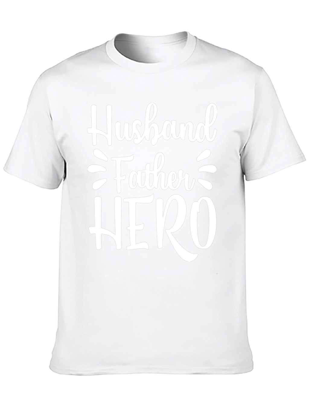 Husband Father Hero Graphic Tee - Black