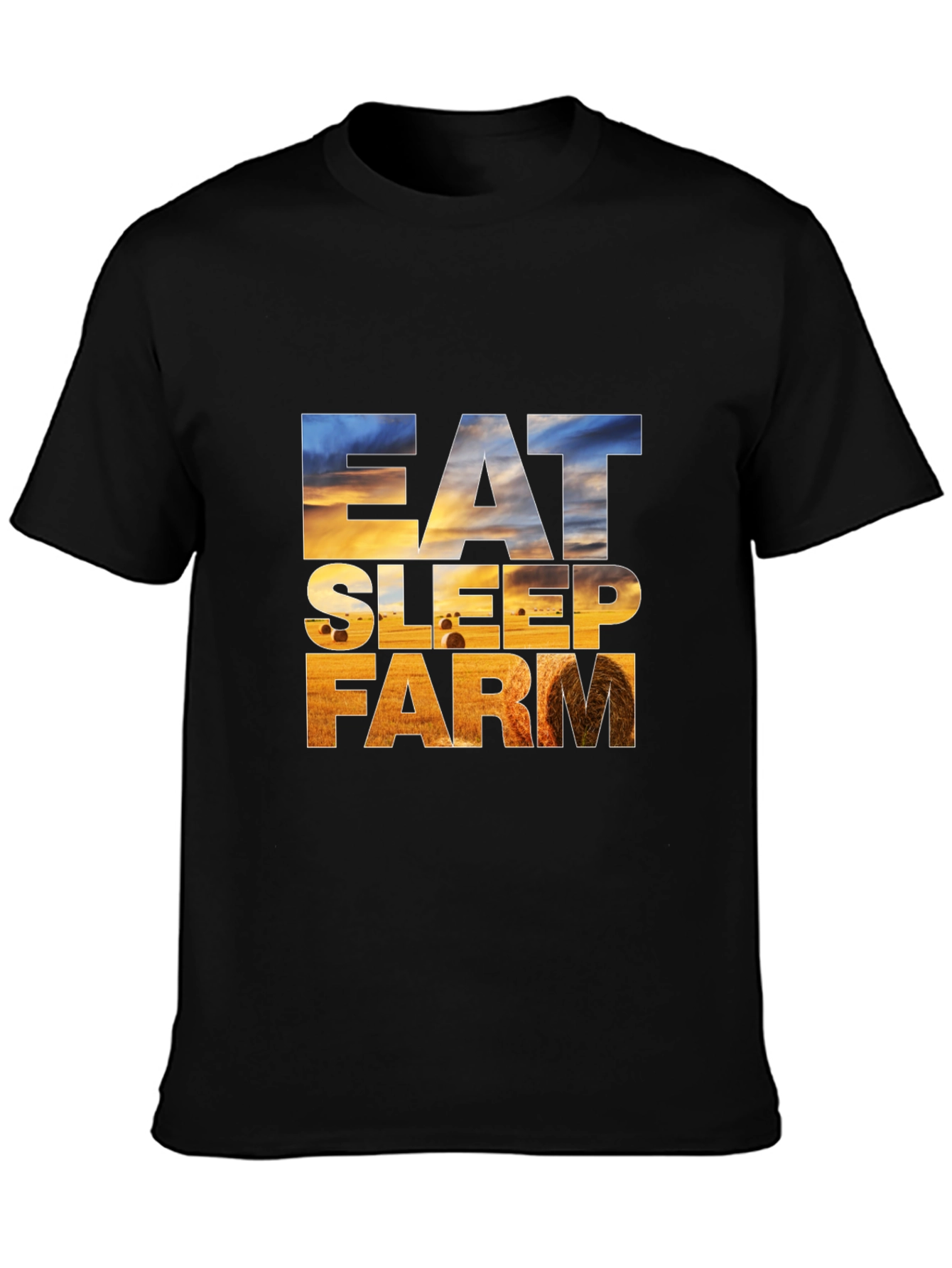 Eat Sleep Farm Graphic Tee - Farmer T-Shirt