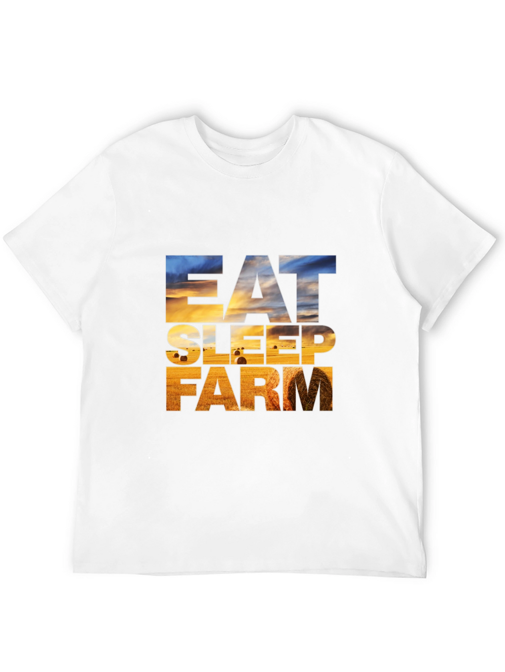 Eat Sleep Farm Graphic Tee - Farmer T-Shirt