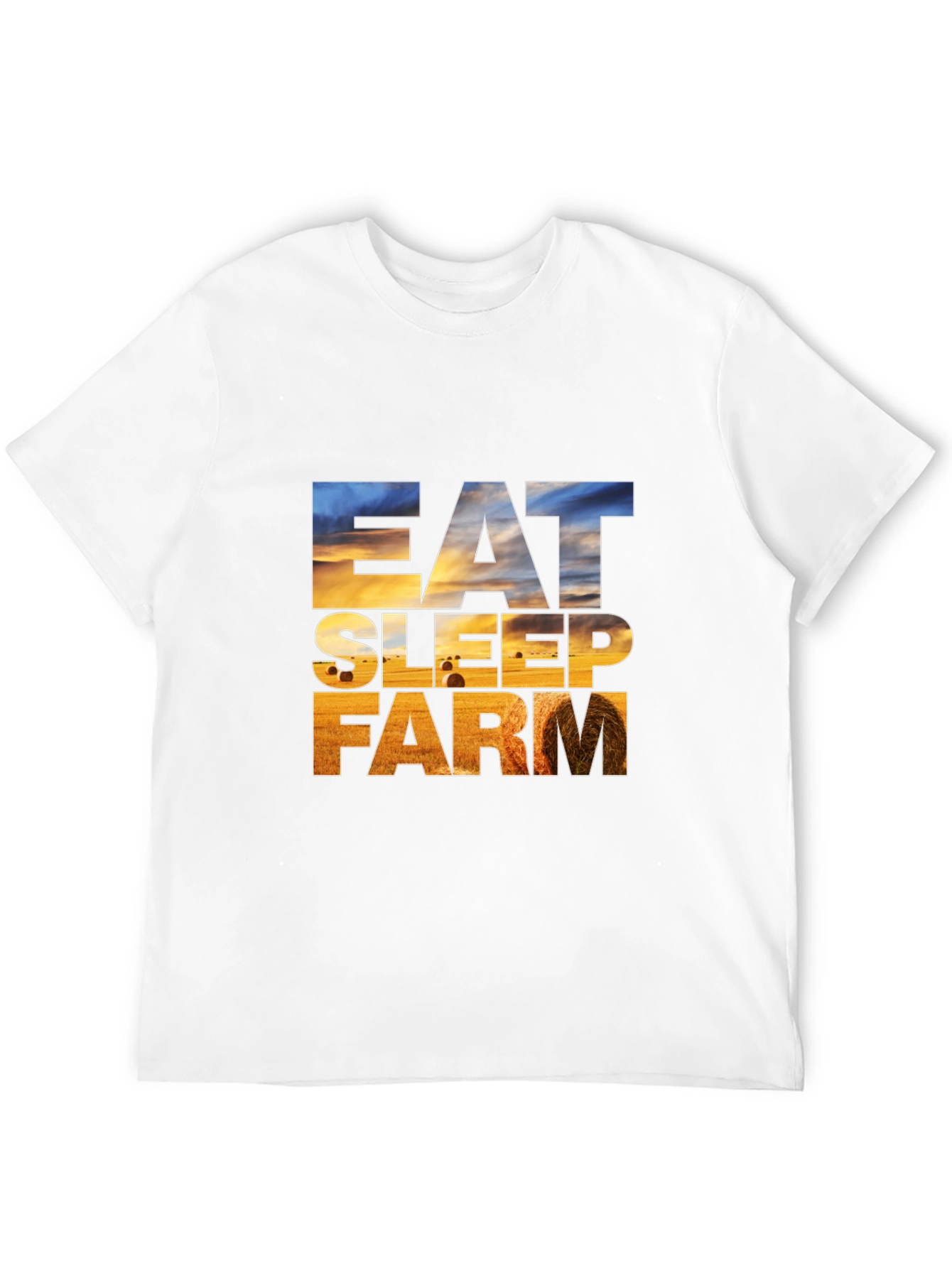 Eat Sleep Farm Graphic Tee - Farmer T-Shirt