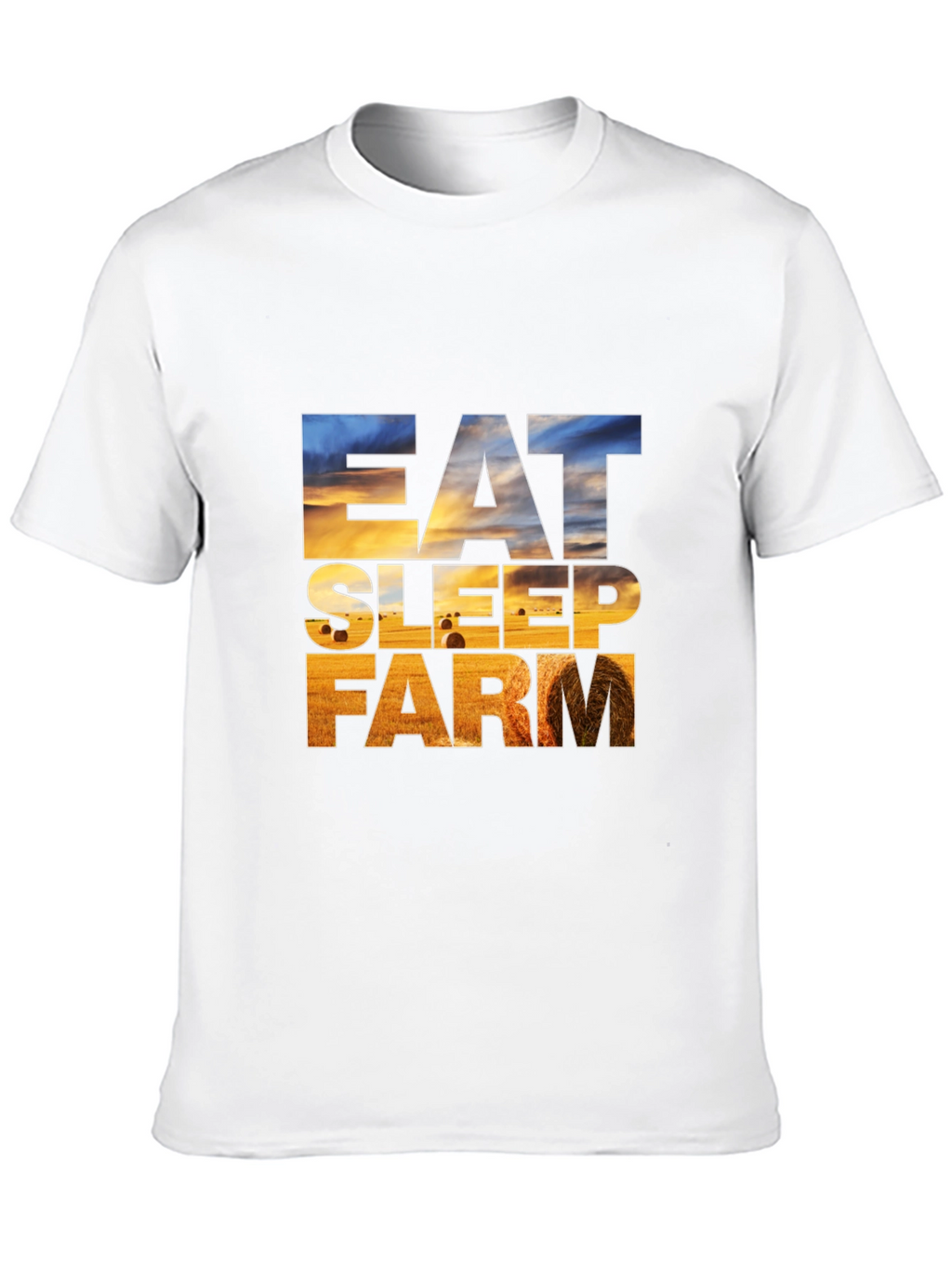 Eat Sleep Farm Graphic Tee - Farmer T-Shirt
