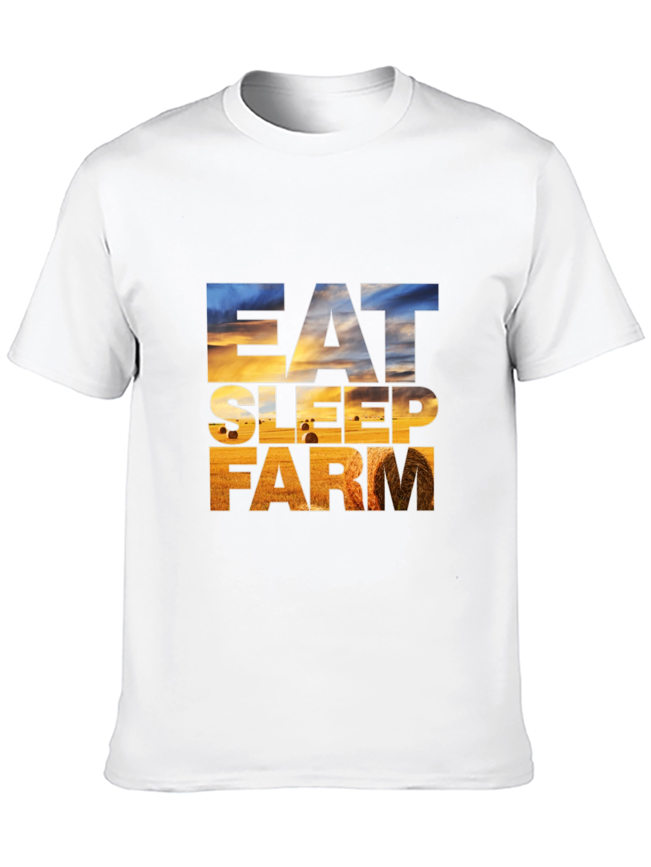 Eat Sleep Farm Graphic Tee - Farmer T-Shirt