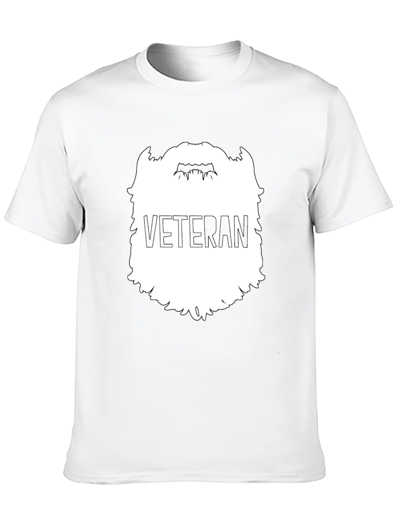 Veteran Beard Graphic T-Shirt - Military Pride Tee