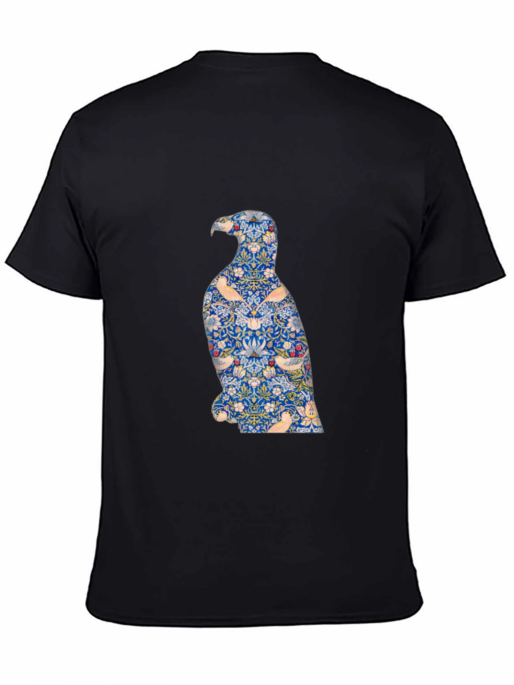 Stylish Eagle Graphic Print Black T-Shirt