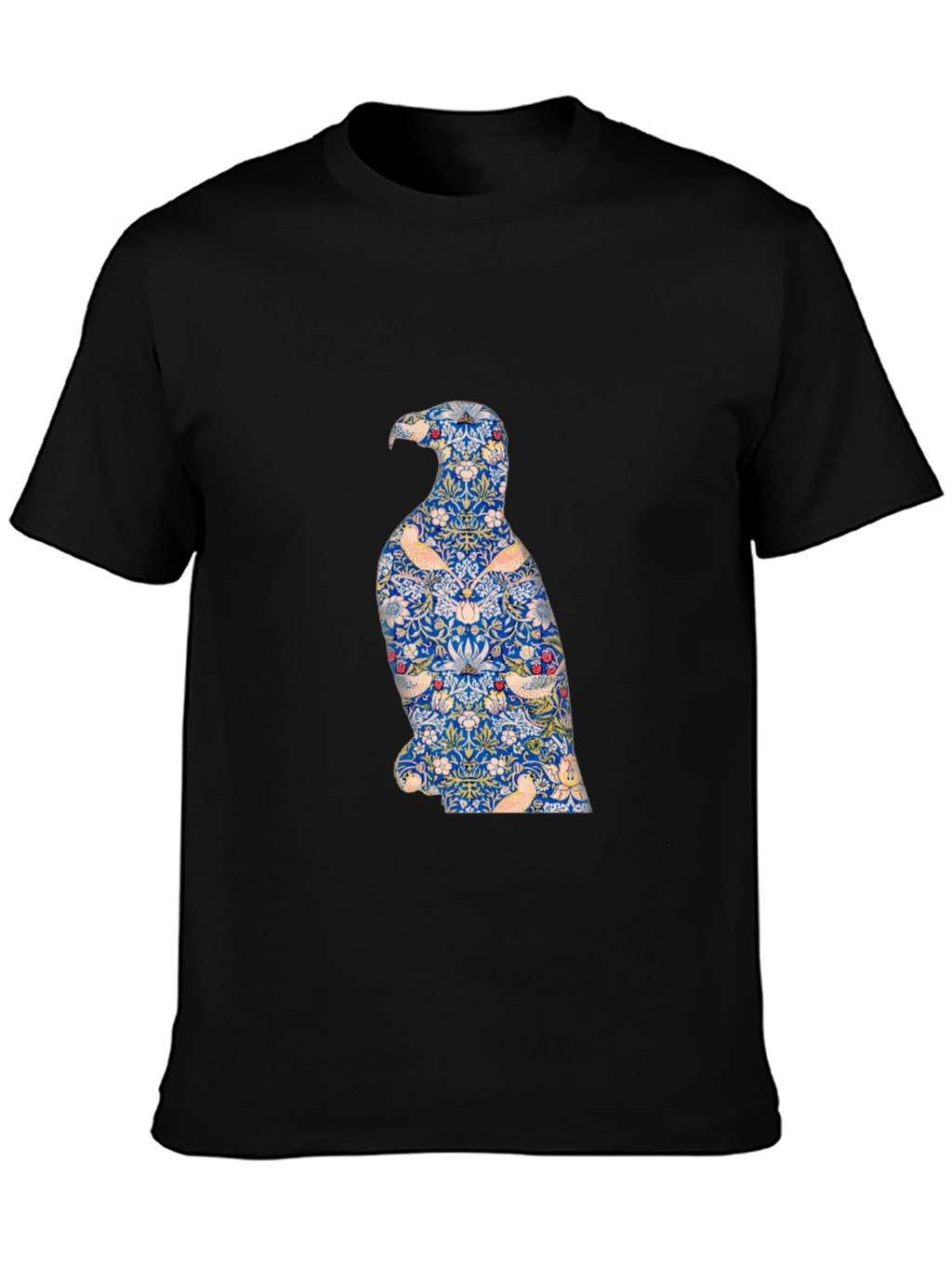 Stylish Eagle Graphic Print Black T-Shirt