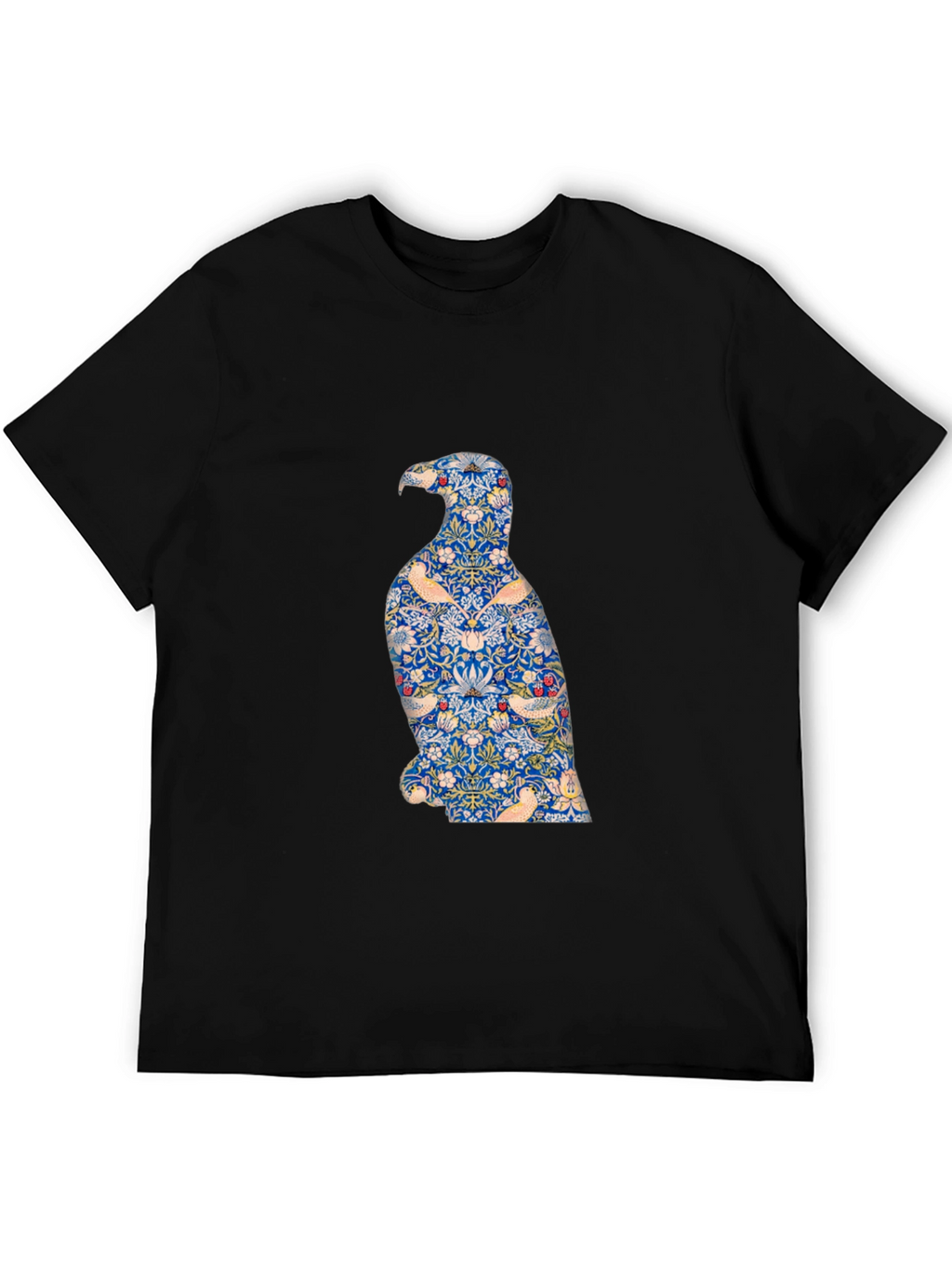 Stylish Eagle Graphic Print Black T-Shirt