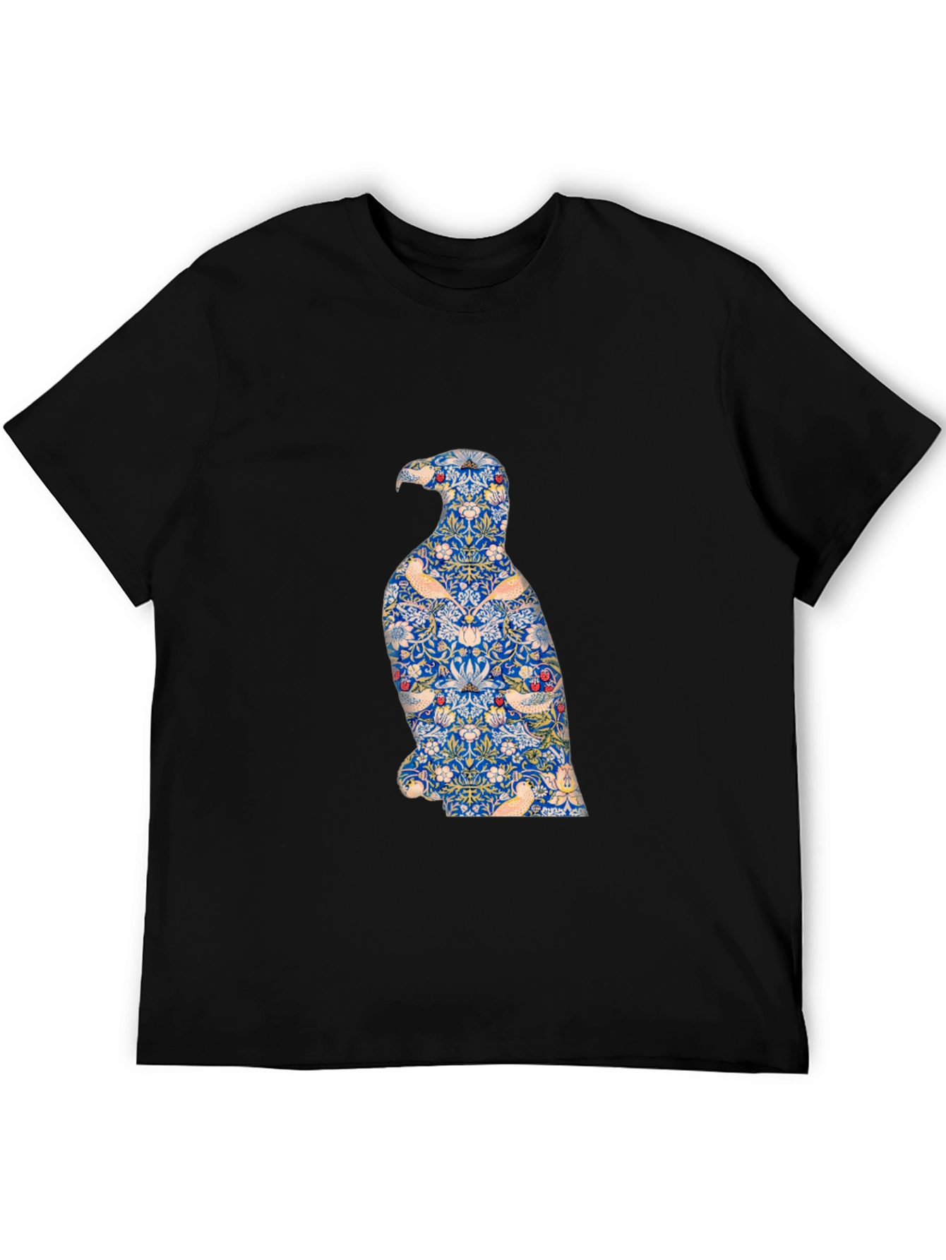 Stylish Eagle Graphic Print Black T-Shirt
